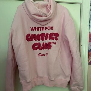 white fox hoodie